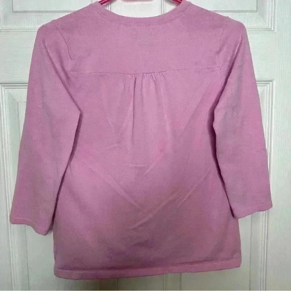 Eddie Bauer Cardigan 3/4 Sleeves Pink Size Small - Picture 12 of 16